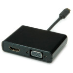 Adapter USB-C - VGA/HDMI (M/F), Standard