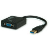 Adapter USB3.2 Gen1 - VGA, M/F, 0.15m, Roline VALUE