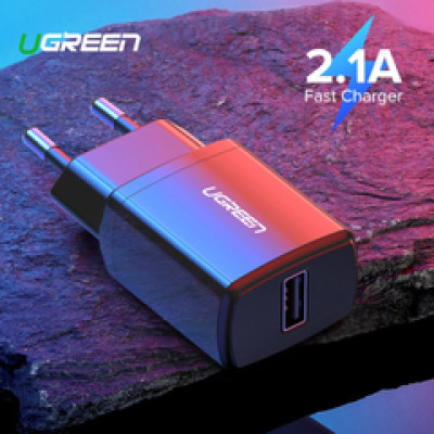 UGREEN zidni punjač 10.5W, 5V/2.1A, USB-A, crni