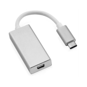 Adapter USB-C - Mini DisplayPort v1.2, M/F, 0.1m, Roline