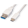 Kabel USB 3.2 Gen 1, A-C, M/M, 2.0m, bijeli