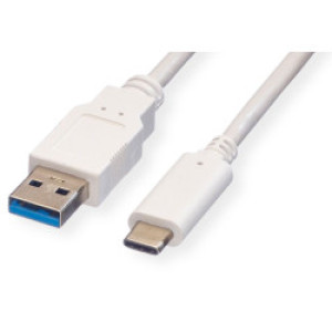Kabel USB 3.2 Gen 1, A-C, M/M, 2.0m, bijeli