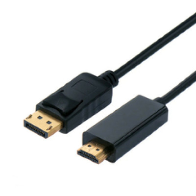 Kabel DisplayPort,   DP v1.2 - UHDTV (HDMI) , M/M, 2.0m, crni