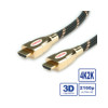 Kabel HDMI Ultra HD  , M/M, 2.0m-Gold
