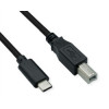 Kabel za printer USB2.0 na TIP C, C - B, M/M, 3m, crni