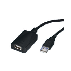 Kabel USB2.0 produžni  , 1-port, 5.0m, crni