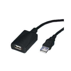 Kabel Produžni USB , 1-port, 5.0m, crni