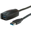 Kabel Produžni aktivni sa ponavljačem USB3.0,  5.0m, crni