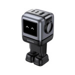 UGREEN Robot zidni punjač 65W, 2x USB-C, 1xUSB-A, GaN, sivo crni