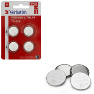 BATERIJA  Verbatim CR2025 Lithium, 3V (4 kom./pakiranje)