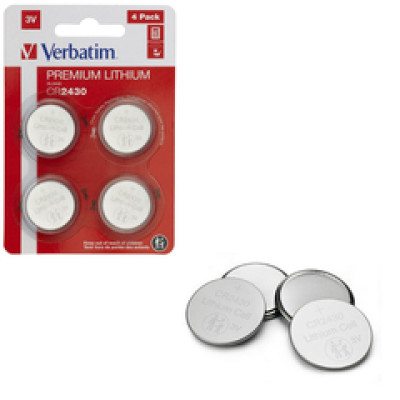 BATERIJA Verbatim CR2430 Lithium, 3V (4 kom./pakiranje)