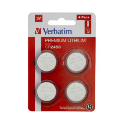 BATERIJA  Verbatim CR2450 Lithium , 3V (4 kom./pakiranje)