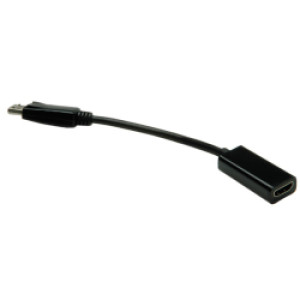 Roline VALUE adapter/kabel DisplayPort - HDMI, M/F, v1.2, 4K, 0.15m  / 12.99.3144