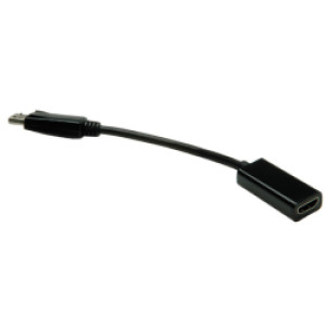 Adapter DisplayPort - HDMI, M/F, v1.2, 4K, 0.15m, Roline VALUE