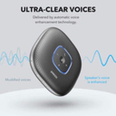 Anker Soundcore PowerConf prijenosni konferencijski BT5.0 zvučnik, 3.5mm/USB, 6 mikrofona 360°, torbica, 24 sata autonomije, crni