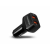 Auto punjač 2xUSB 5V/3A, 36W, QC3.0, Black, PWC-DQC  AXAGON
