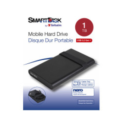 HDD USB 1TB  , 2,5",  USB3.2 Gen1, crni, SmartDisk 2.5" 