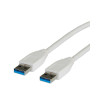 Roline VALUE USB3.0 kabel TIP A-A M/M, 1.8m, bijeli