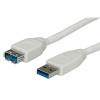 Kabel USB3.0 produžni   M/F, 1.8m, bijeli 