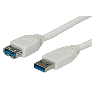 Roline VALUE USB3.0 kabel TIP A-A M/F, 1.8m (produžni)/11.99.8978