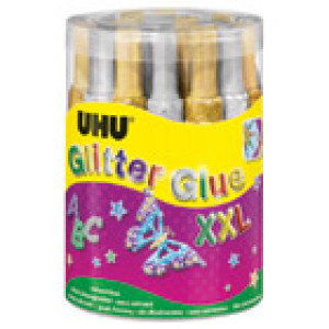 Ljepilo glitter glue 20g UHU L0180500 zlatno-srebrno