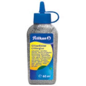 Ljepilo tekuće glitter 60ml u boci Pelikan 300285 srebrno