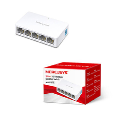 Mercusys 5-port mini Desktop preklopnik (Switch), 5×10/100M RJ45 ports, 
