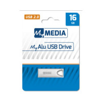 USB Stik 16GB USB2.0 Alu, MyMedia  