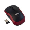 Logitech M185 bežični optički miš, crveni