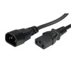 Naponski kabel PC-Monitor, IEC320 C14-C13 10A, M/F, 1.0m, crni