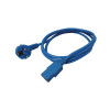 Naponski kabel, ravni IEC320 C13, 1.8m, plavi