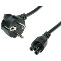 Naponski kabel 3-polni, ravni Compaq IEC320 C5, 1.8m, crni