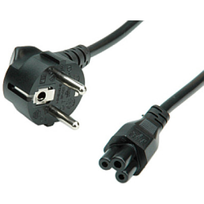 Roline VALUE naponski kabel, ravni Compaq IEC 320-C5, 3 polni, crni, 1.8m- 19.99.1028