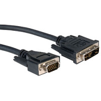 kabel DVI,  DVI-A  - VGA , M/M, 2.0m, crni
