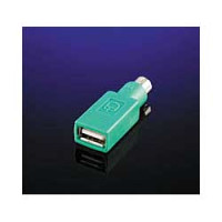 Adapter PS/2 - USB2.0, M/F, zeleni