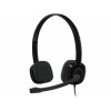 Logitech H151 slušalice s mikrofonom, stereo, crna