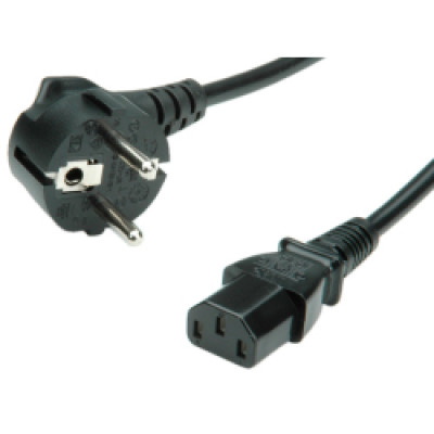 Roline VALUE naponski kabel, ravni IEC320 C13, 1.8m, crni  / 19.99.1018