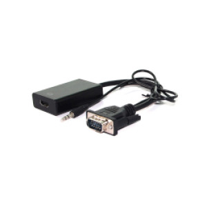 Adapter VGA+Audio - HDMI, M/F, 0.15m, crni, Roline VALUE