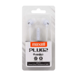 Maxell Plugz + mic slušalice, bijele