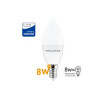 LED Žarulja Ballet Wellmax E14 - 8W, 3000K, 640lm, Samsung SMD, 230V
