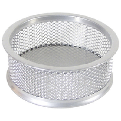 Čaša za spajalice metalna žica fi-9,5xh-3,2cm LD01-199 Fornax srebrna