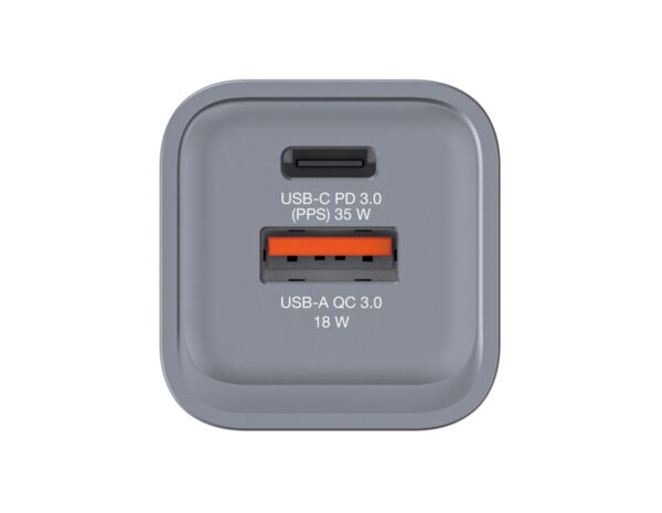 Verbatim GNC-35 GaN zidni punjač 35W, 1×USB-C PD 35W / 1×USB-A QC3.0 - Slika 3