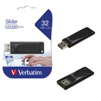 USB Stik 32GB, Verbatim USB2.0 Store'n'Go Slide
