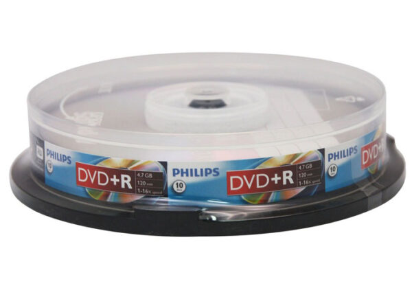 DVD+R Philips 4.7GB, 16×, 10 kom / Spindl