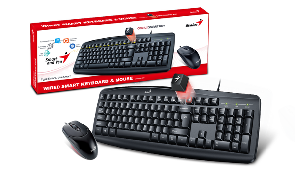 Genius Smart KM-200, tipkovnica+miš, USB