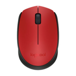 Logitech M171 bežični optički miš, USB, Crveni