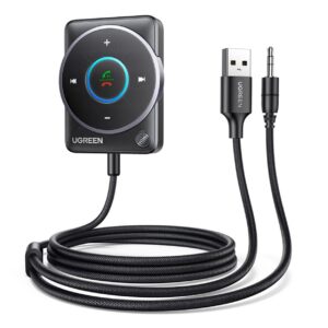 UGREEN bežični Audio receiver, Bluetooth, USB, 3.5mm, crni