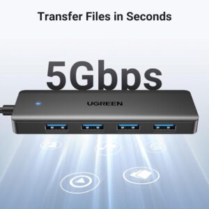 UGREEN 4-portni USB 3.0 Hub, crni, 1.0m