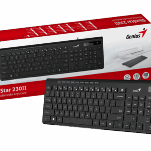 Genius SlimStar 230 II, tipkovnica, USB, crna