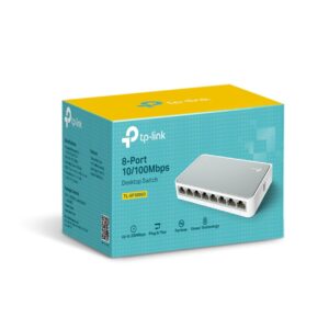 TP-Link 8-port mini Desktop preklopnik (Switch), 8×10/100M RJ45 ports, plastično kućište